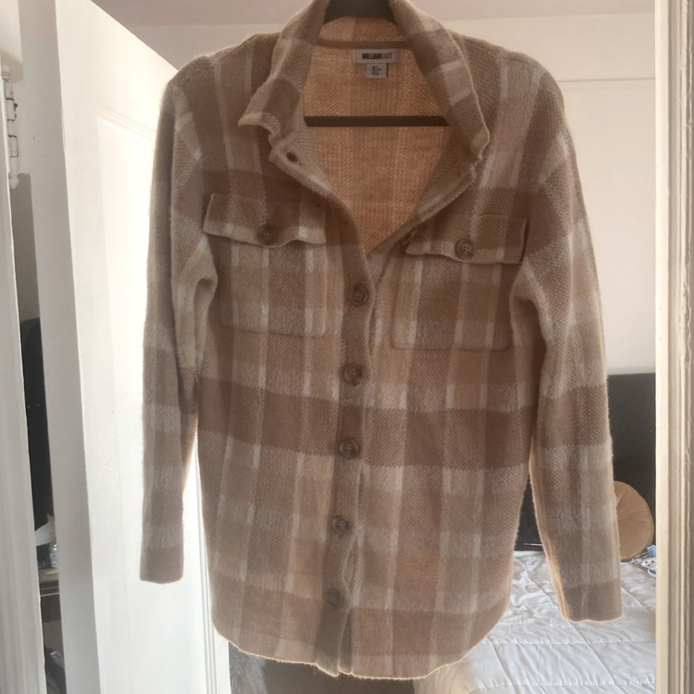 William Rast small plaid shirt jacket
